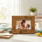 We Love Our Mummy Engraved Wooden Photo Frame Gift Mummy Photo Frame ukgiftstoreonline