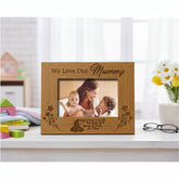 We Love Our Mummy Engraved Wooden Photo Frame Gift Mummy Photo Frame ukgiftstoreonline
