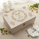 Personalised christening, Baptism or Communion gift Keepsake Memory Box Wooden Engraved Keepsake Memory Box ukgiftstoreonline