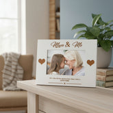 White Engraved Mum and Me Photo Frame Gift Photo Frame ukgiftstoreonline