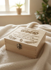 Grandad In Loving Memory Engraved Wooden Keepsake Box Gift Keepsake Memory Box ukgiftstoreonline