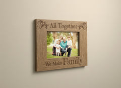 All Together We Make Family Wooden Photo Frame Gift Family Photo frame ukgiftstoreonline