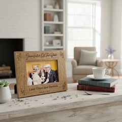 Personalised Grandfather Of The Bride Engraved Wooden Photo Frame Wedding Gift Grandfather Photo Frame ukgiftstoreonline