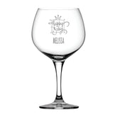 Personalised Engraved Birthday Gin Cocktail Glass with Present