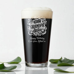 Personalised Engraved 1 Pint Beer Glass Gift For Grandpa