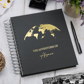 Personalised Adventure Holiday Travel Photo Album Gift With Globe