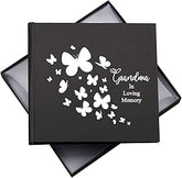 Grandma In Loving Memory Black Butterfly Photo Album For 50 x 6 by 4 Photos Pack of 5 Wholesale Trade