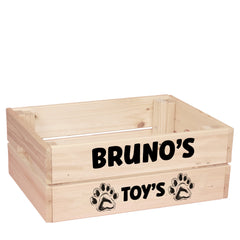 Personalised Dog Toy Crate – Custom Pet Basket | Organise Dog Toys & Storage ukgiftstoreonline