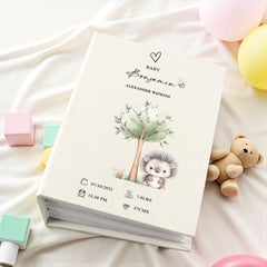 Personalised Baby Photo Album Cute Furry Animals 100 6x4 Photo Album with Sleeves