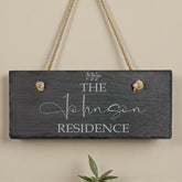 Personalised Hanging Slate Sign Home Residence Gift Personalised Gifts ukgiftstoreonline