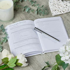 Personalised Wedding Planner Organiser Book Engagement Delicate Artwork