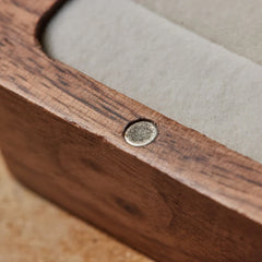 Personalised Wedding Ring Box Holder for 2 Rings With Heart Design