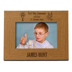 Personalised First Holy Communion Photo Frame Gift with Holy Host ukgiftstoreonline