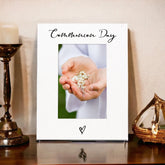 White 6x4 Portrait Picture Photo Frame Communion Day Heart ukgiftstoreonline