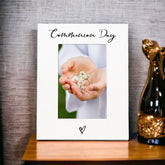 White 6x4 Portrait Picture Photo Frame Communion Day Heart ukgiftstoreonline