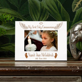 White Girls First Holy Communion Personalised Photo Frame Gift ukgiftstoreonline