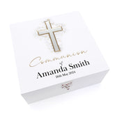 Personalised Communion Wooden Box Memories Keepsake Gift ukgiftstoreonline
