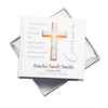 Personalised First Holy Communion Photo Album With Marble Cross ukgiftstoreonline