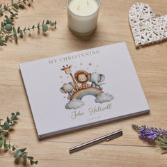 Personalised Large Christening-Baptism-Confirmation-First Holy Communion Memory Book A4 Guest Message Book ukgiftstoreonline