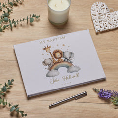 Personalised Large Christening-Baptism-Confirmation-First Holy Communion Memory Book A4 Guest Message Book ukgiftstoreonline