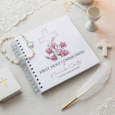 Personalised First Holy Communion Pink Cross Guestbook Scrapbook Photo Album ukgiftstoreonline