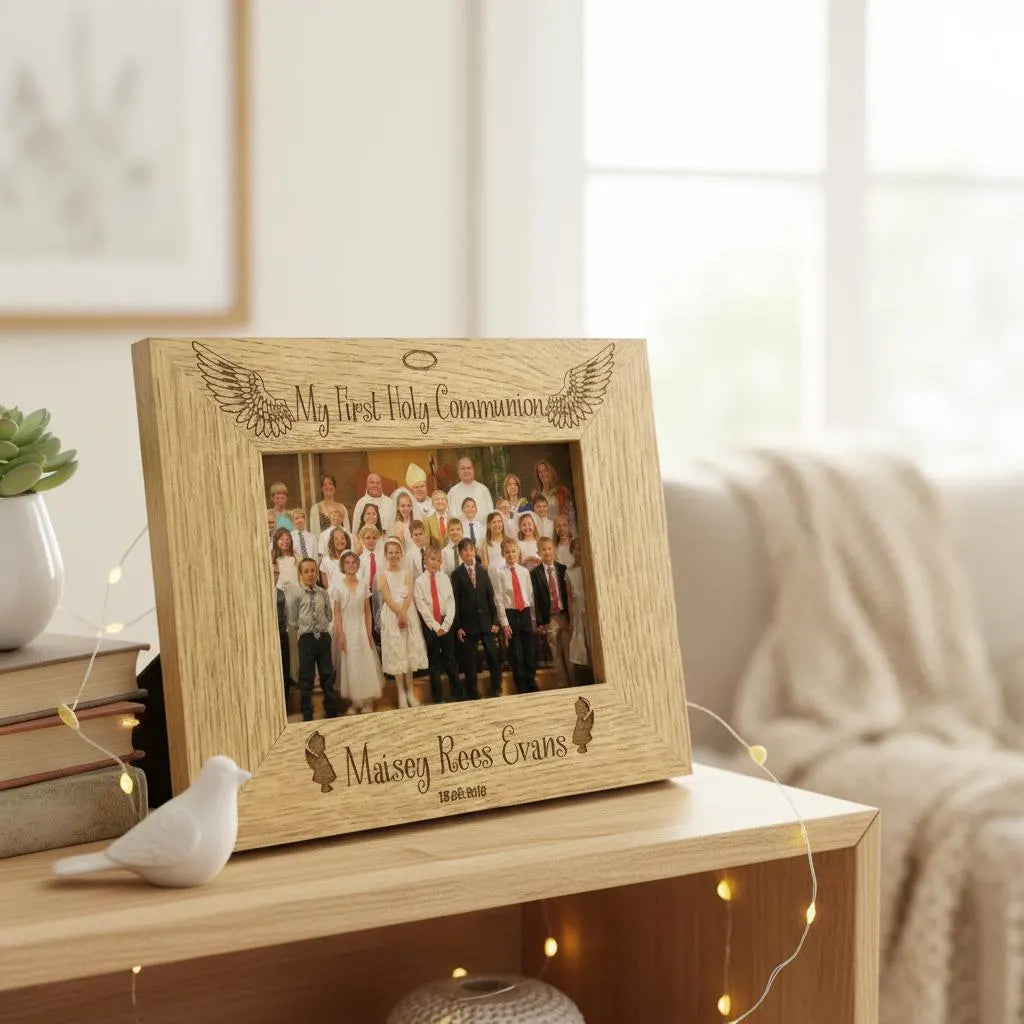 Girls First Holy Communion Personalised Engraved Photo Frame Gift ukgiftstoreonline