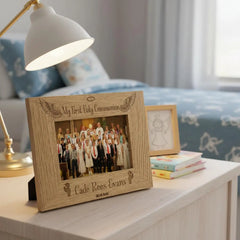 Boys First Holy Communion Personalised Engraved Wooden Photo Frame Gift ukgiftstoreonline