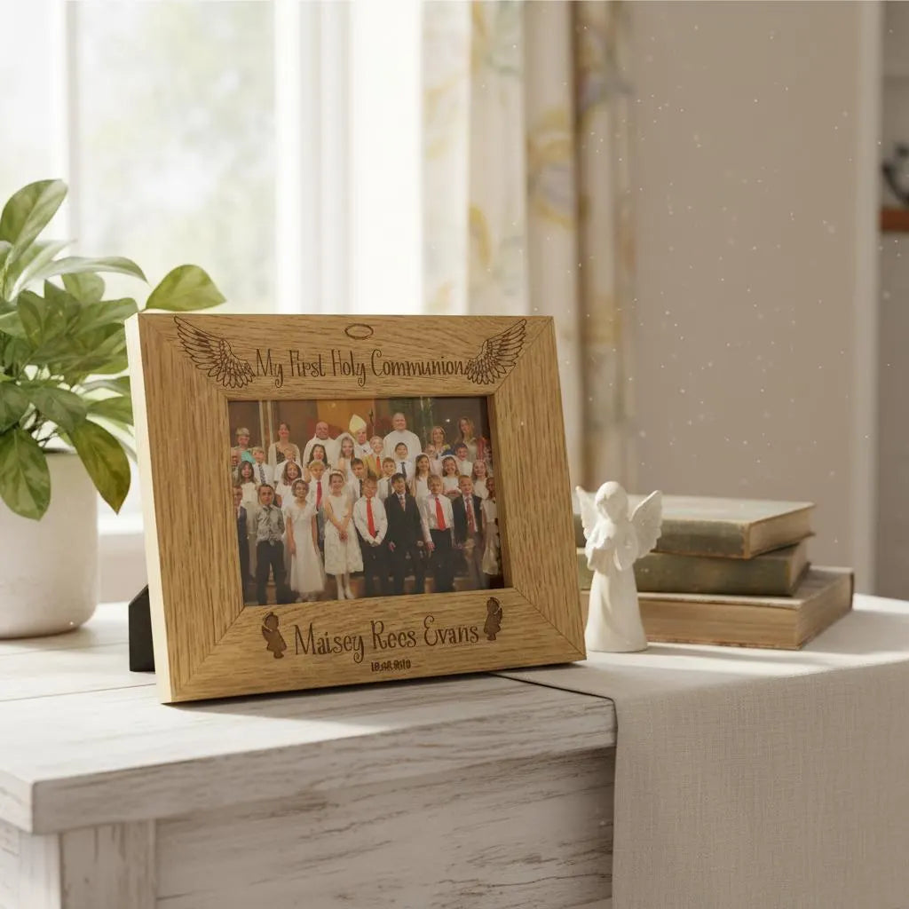 Girls First Holy Communion Personalised Engraved Photo Frame Gift ukgiftstoreonline