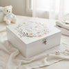 Personalised christening, Baptism or Communion gift Keepsake Memory Box Delicate Floral Design ukgiftstoreonline