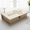 Personalised First Communion Gift Engraved Wooden Keepsake Memory Book Shape Box For Photos etc ukgiftstoreonline