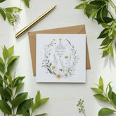 Personalised Luxury Linen First Holy Communion Card - Custom Name & Date, Catholic Card for Girl ukgiftstoreonline