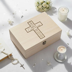 Personalised Wooden First Holy Communion Keepsake Memory Box Engraved ukgiftstoreonline