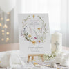 Personalised Gentle Floral Design For Christening Baptism Communions and Confirmation Sign and Easel ukgiftstoreonline