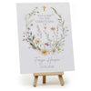 Personalised Gentle Floral Design For Christening Baptism Communions and Confirmation Sign and Easel ukgiftstoreonline