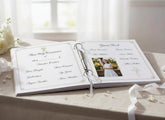 Personalised Communion Guest Book, Scrapbook or Album Floral Cross ukgiftstoreonline