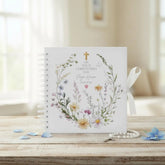 Personalised Christening Baptism Communion or Confirmation Delicate Floral Design Guestbook Scrapbook Photo Album ukgiftstoreonline