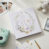 Personalised Large Book Bound Christening Baptism Communion, Photo Album With Delicate Floral Design