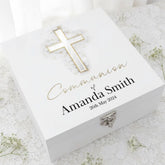 Personalised Communion Wooden Box Memories Keepsake Gift ukgiftstoreonline Medium