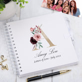 Personalised Gold Letter Monogram Scrapbook Photo Album