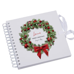 Personalised Merry Christmas Scrapbook Photo Album
