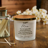 Personalised Large Double Wick Candle Gift For Mum With Sentiment