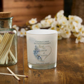 Personalised Candle Gift For Engagement Couple With Palm Tropical Heart