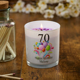 Personalised Birthday Jar Candle Gift With Balloons Any Age Any Name