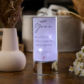 Personalised Gran Sentiment Gift LED Lamp With Quote