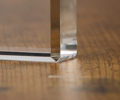 Personalised Retirement Gift Crystal Glass Clock Its 5 o'clock Everywhere