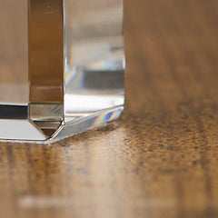 Personalised Best Teacher Ever Crystal Glass Clock Gift