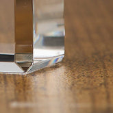 Personalised 5th Wedding Anniversary Crystal Glass Clock Gift