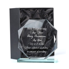 Large Jade Glass Personalised 15cm Trophy Any Engraving or Occasion