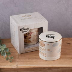 Personalised Baby Disney Winnie The Pooh Ceramic Money Box Gift