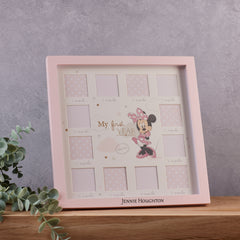 Personalised Disney Baby Minnie Mouse 12 Month Photo Frame My First Year